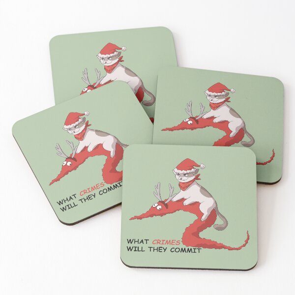 Item preview, cowboy cat and worm (christmas) designed and sold by papercreatyre.