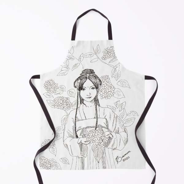 Item preview, Young girl with hydrangeas designed and sold by Carmencita079.