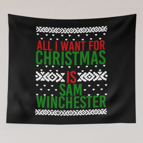 Item preview, All I Want For Christmas (Sam Winchester) Fitted Scoop designed and sold by lester-ainswo.