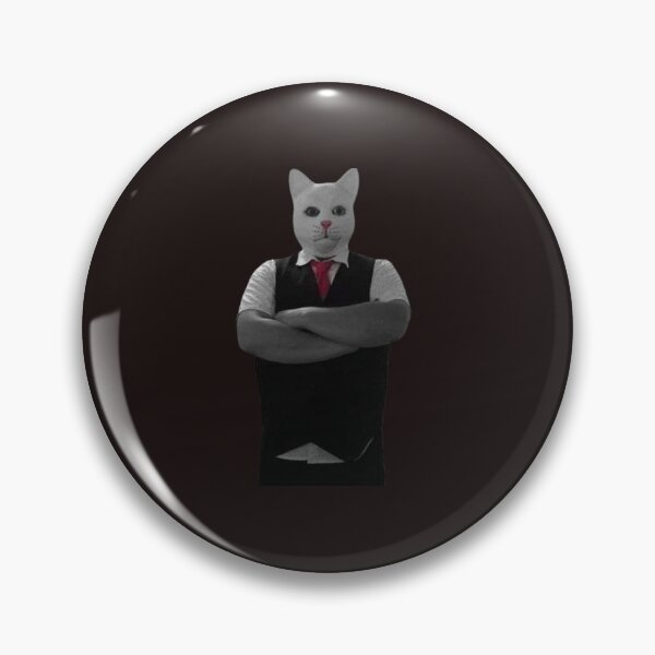 Item preview, Catman with pink tie sticker designed and sold by JustOkayDesigns.