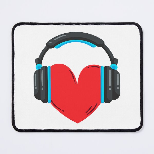 Item preview, Headphones on the heart designed and sold by LionessLove.