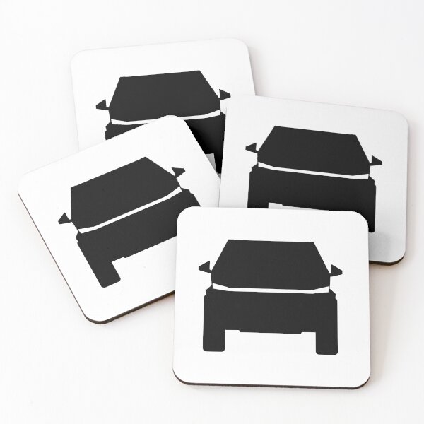 Item preview, Cybertruck EV Car Icon (black on white)  designed and sold by SpottedDesigns.