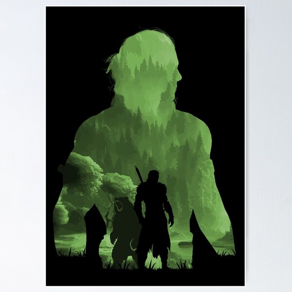 Item preview, Baldurs Gate 3 - Halsin *Ilusión negativa* designed and sold by MyRetroArt.