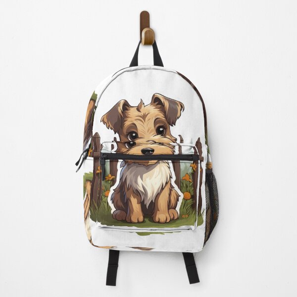 Item preview, Terrier Bliss in Flower Meadow - Playful Doggy Delight designed and sold by PureGlee.