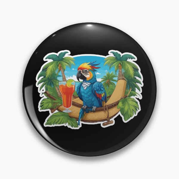 Item preview, Rainbow Macaw Cocktail Tropic Vacation designed and sold by CreativeNewDawn.