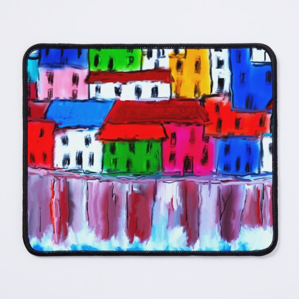 Item preview, Small colourful village on the edge of a cliff. designed and sold by EJCairns.