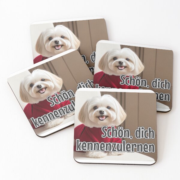 Item preview, KI-generierter Hund 01 "Schön, dich kennenzulernen" designed and sold by Cliff-Qi.