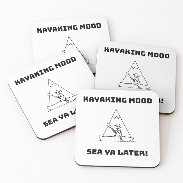 Item preview, Kayaking Mood Sea Ya Later! - Black designed and sold by CanvasHarbor.