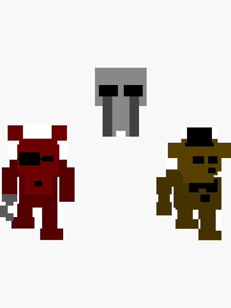 Five Nights at Freddys - Mini-Game Sprites - Set 1 Sticker for Sale by  Retr8bit