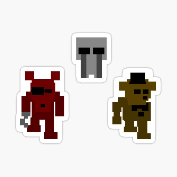 Five Nights at Freddys - Mini-Game Sprites - Set 1 Sticker for Sale by  Retr8bit