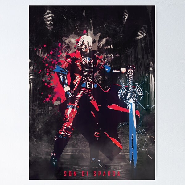 Dante - Devil May Cry - Son of Sparda  Poster for Sale by Splatter-arts