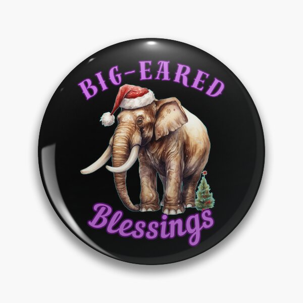 Item preview, Big-Eared Blessings. elephant face designed and sold by ElephantVibes.