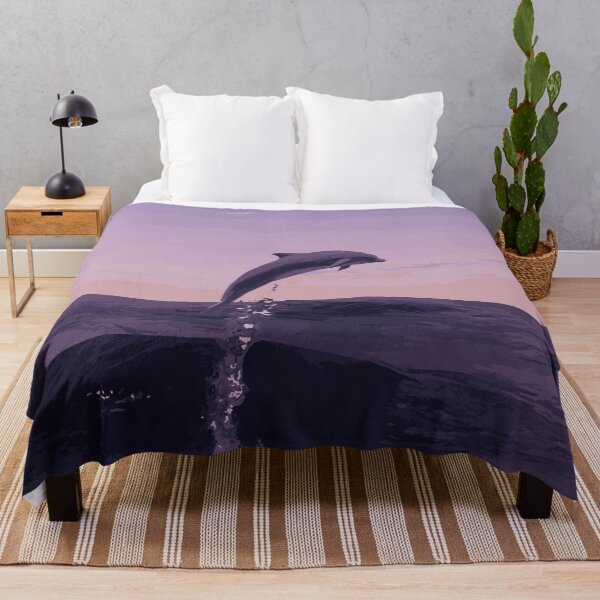 Item preview, Dolphin Illustration - Pink Sunset designed and sold by OG-Graphics.