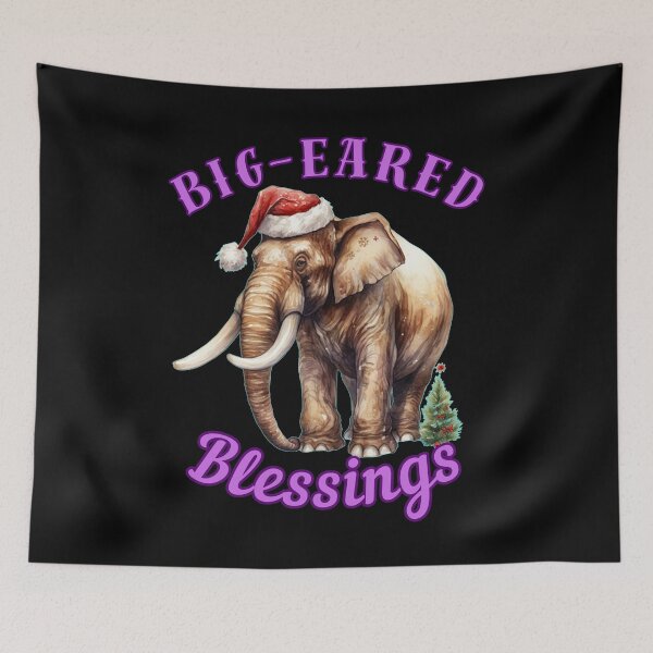 Item preview, Big-Eared Blessings. elephant face designed and sold by ElephantVibes.