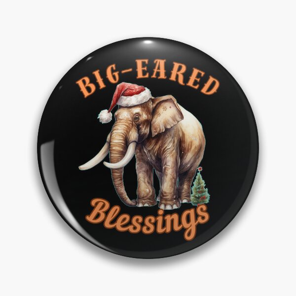 Item preview, Big-Eared Blessings. elephant portrait designed and sold by ElephantVibes.