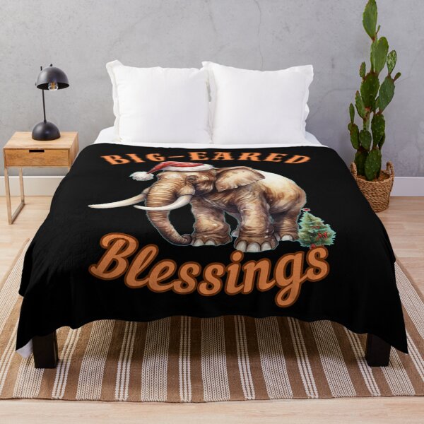 Item preview, Big-Eared Blessings. elephant portrait designed and sold by ElephantVibes.