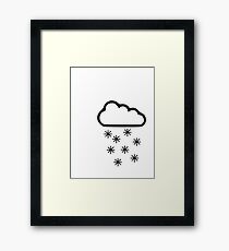 Clouds snow Framed Print