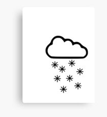 Clouds snow Canvas Print