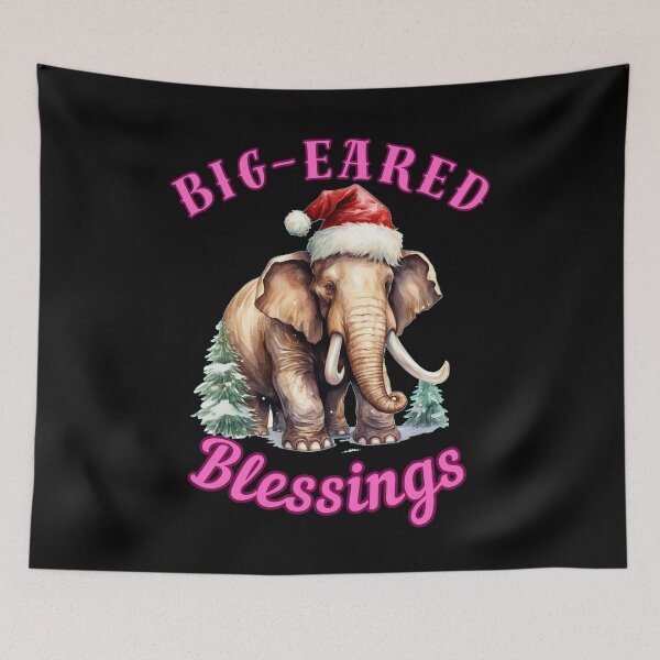 Item preview, Big-Eared Blessings. elephant saying designed and sold by ElephantVibes.