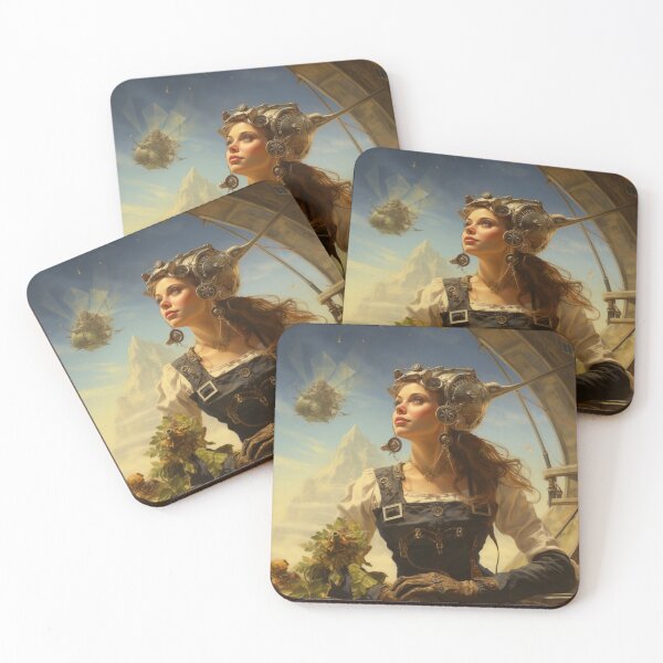 Item preview, Fantasy Steampunk Princess Sticker designed and sold by JustOkayDesigns.
