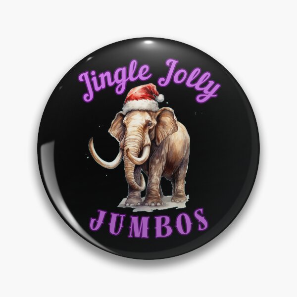 Item preview, Jingle Jolly Jumbos. elephant face designed and sold by ElephantVibes.