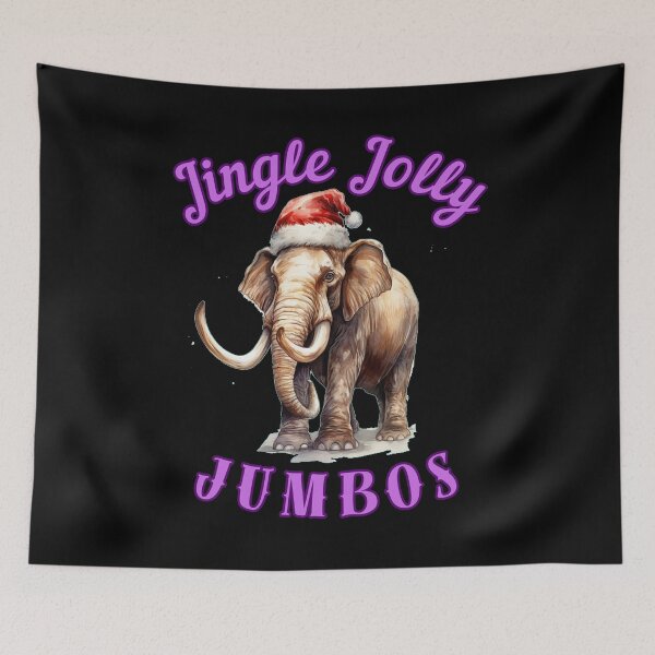 Item preview, Jingle Jolly Jumbos. elephant face designed and sold by ElephantVibes.