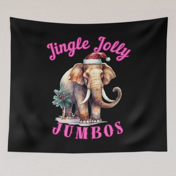 Item preview, Jingle Jolly Jumbos. elephant saying designed and sold by ElephantVibes.