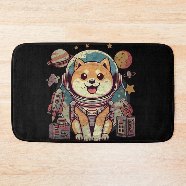 Item preview, Astronaut Shiba Inu smiling goes to space art designed and sold by Walkcircle.