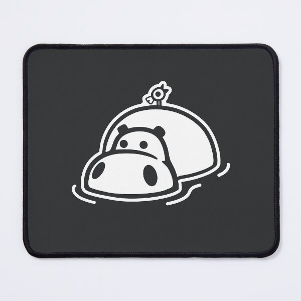 Item preview, A hippopotamus and a small bird chilling in a pond designed and sold by martodesign.