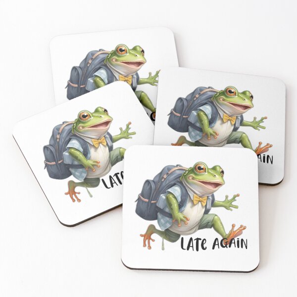 Item preview, Frog Running Late - Oops, Late Again! designed and sold by Frogs All Mighty  & Friends.