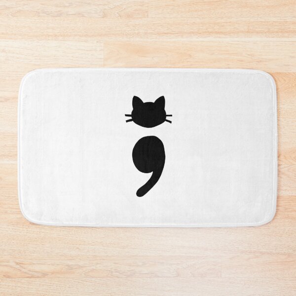 Item preview, Semicolon with a cat element important cause giving attention to suicide and mental health designed and sold by adesignworld.