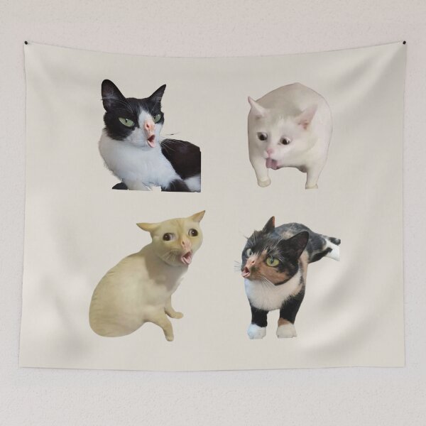 Item preview, coughing cat meme pack designed and sold by mooneko.