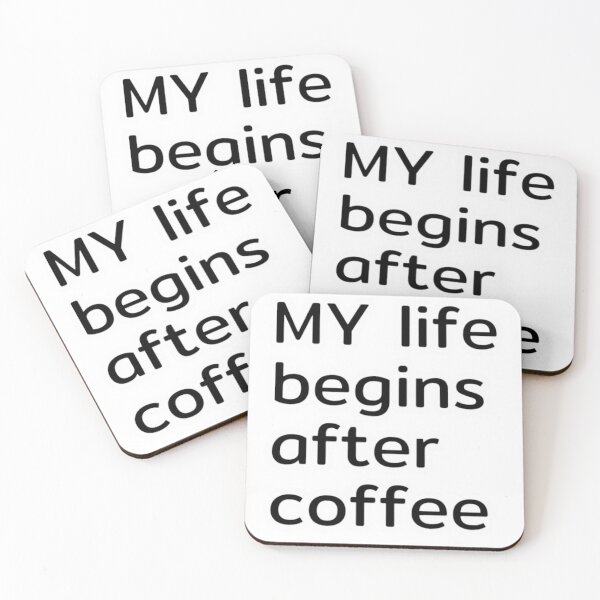 Item preview, My life Begin After Coffee designed and sold by 20iNz.