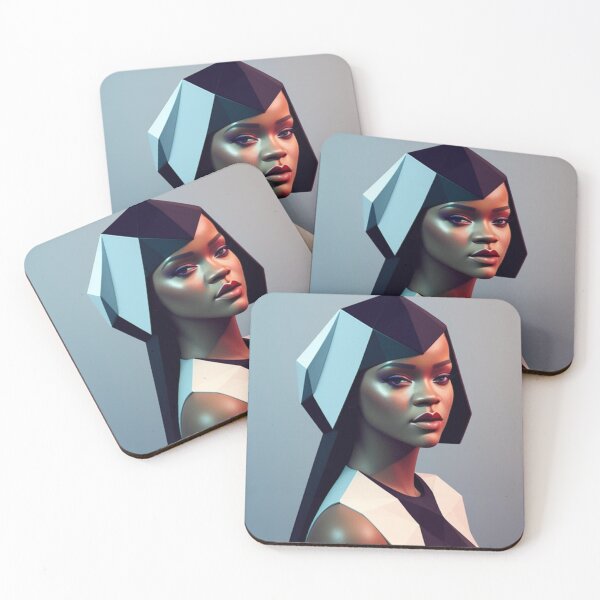 Item preview, Rihanna Low Poly Style designed and sold by davidjardix.