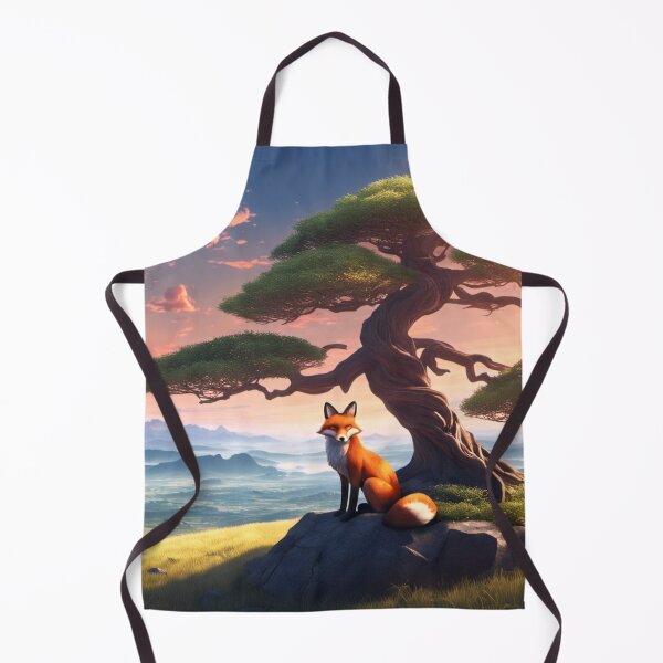 Item preview, The Fox Relaxes at Sunrise, Asian Landscape, Bonsai designed and sold by Salimgor Hangaround Music.