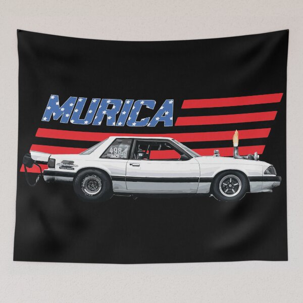 Item preview, foxbody notchback Mustang GT 5.0L lx V8 RETrO USA  designed and sold by cowtownCOWBOY.