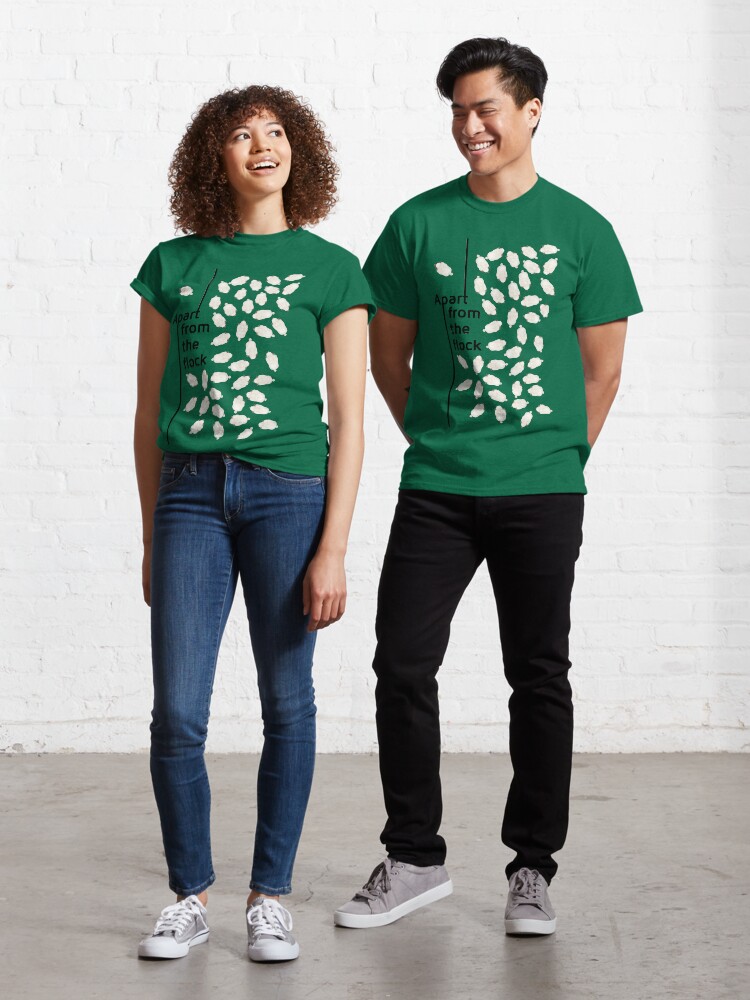 Thumbnail 1 of 7, Classic T-Shirt, Apart from the flock designed and sold by Cliff Hall.