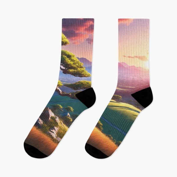 Item preview, Bonsai landscape with mountains in sunrise designed and sold by Salimgor Hangaround Music.