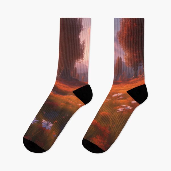 Item preview, Summer landscape with flower meadow in the sunset designed and sold by Salimgor Hangaround Music.