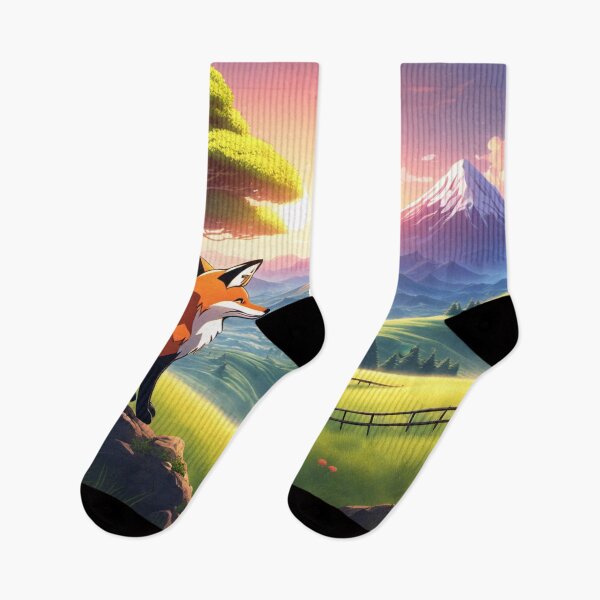 Item preview, The fox looks towards the sunrise, Asian landscape, bonsai designed and sold by Salimgor Hangaround Music.