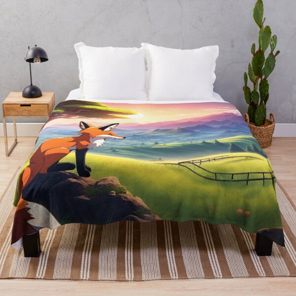 Item preview, The fox looks towards the sunrise, Asian landscape, bonsai designed and sold by Salimgor Hangaround Music.