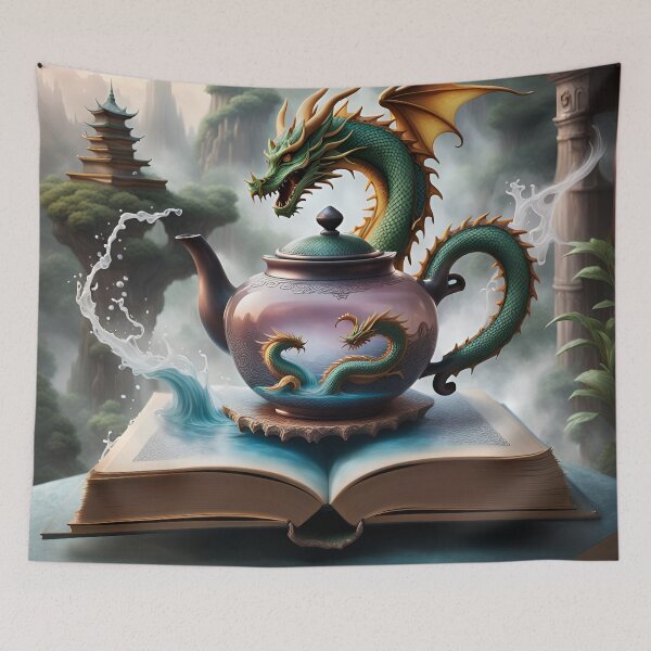 Item preview, The Dragon TeaPot (Tomemos té) designed and sold by BeeesArt.