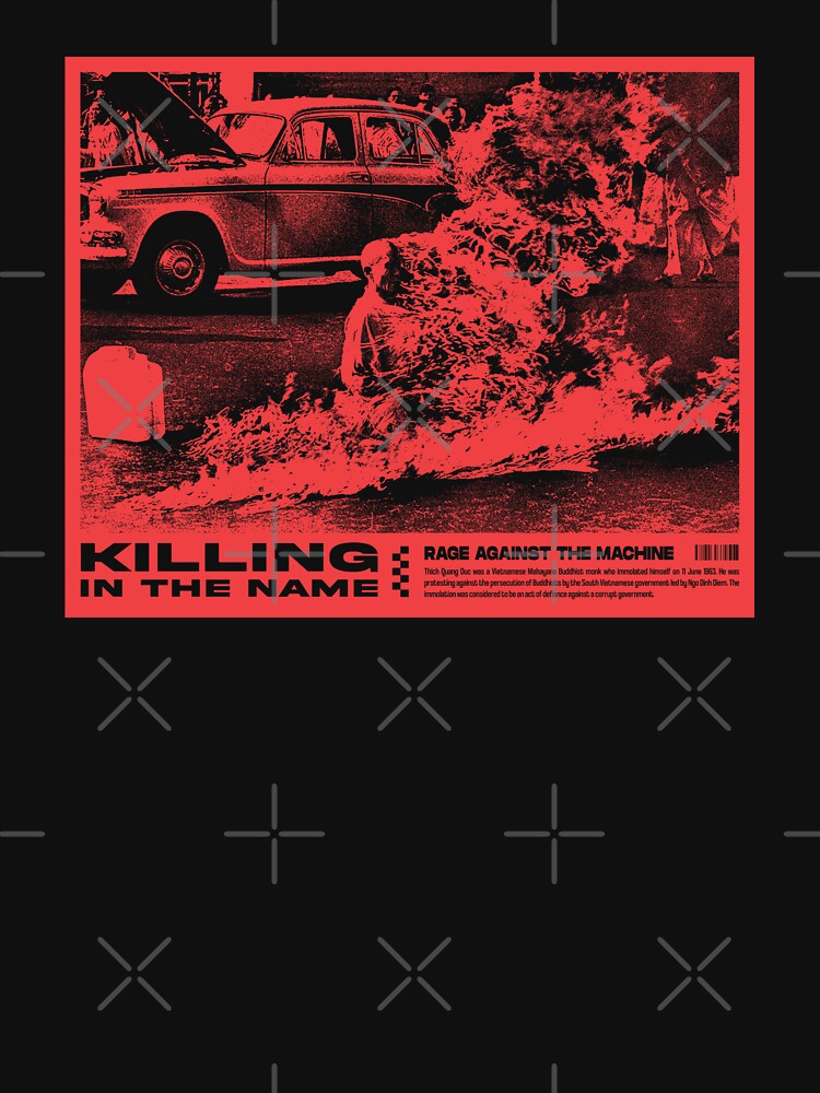 Thumbnail 7 von 7, Classic T-Shirt, Töten im Namen. Rage Against The Machine Album Grafikdesign. designt und verkauft von FriskySloths.