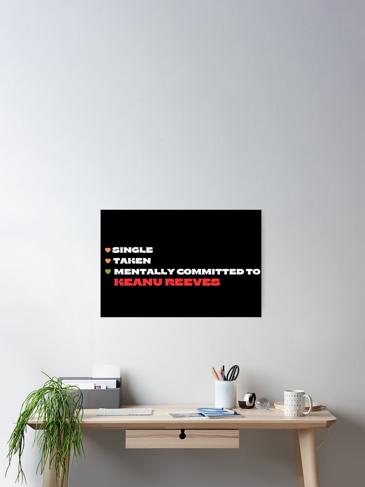 Thumbnail 2 von 3, Poster, Geistig Keanu Reeves verpflichtet designt und verkauft von Itsheartshop.
