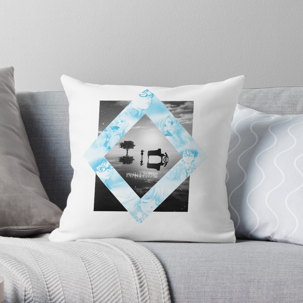 Shigatsu Wa Kimi No Uso Kousei X Kaori Wallpaper Throw Pillow Shigatsu Wa Kimi No Uso Kousei X Kaori Wallpaper Throw Pillow