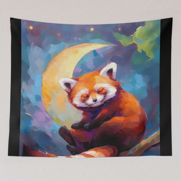 Item preview, red panda sleep designed and sold by ururuty.