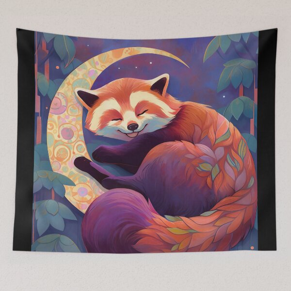 Item preview, funny fox and moon designed and sold by ururuty.