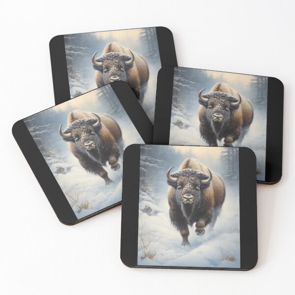 Item preview, Buffalo In The Snowy Forest designed and sold by SallieIrma.