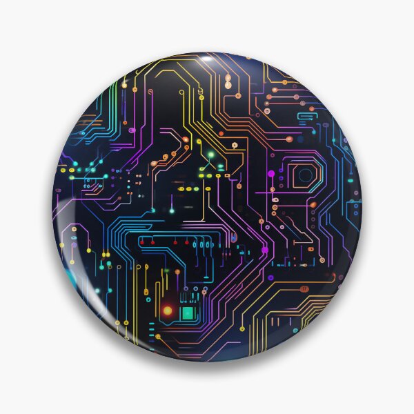 Item preview, Rainbow Circuit Board Electronic Pattern designed and sold by NikkofTime.