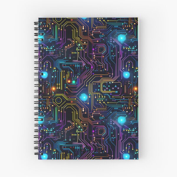 Item preview, Rainbow Circuit Board Electronic Pattern designed and sold by NikkofTime.